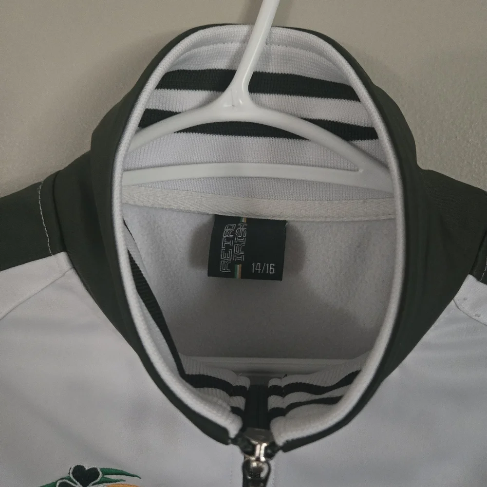 5 for $25  White and Green Ireland Track Jacket - Picture 4 of 6